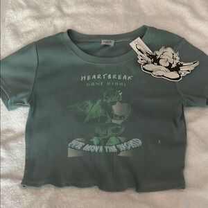 Boys Lie Green Short Sleeve Tee Casual Cotton Blend